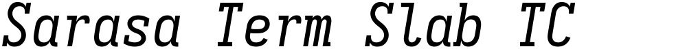 Sarasa Term Slab TC