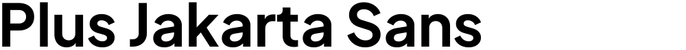 Plus Jakarta Sans