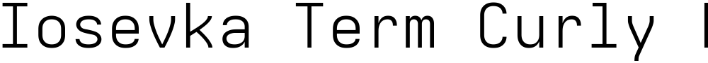 Iosevka Term Curly LtEx