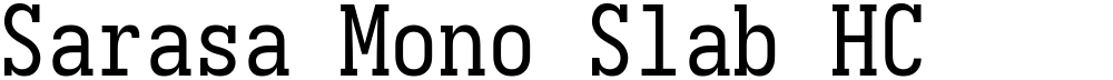 Sarasa Mono Slab HC