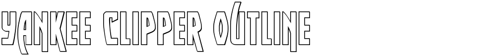 Yankee Clipper Outline