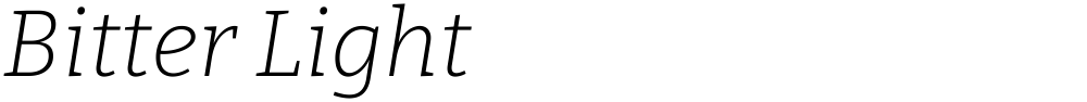 Bitter Light