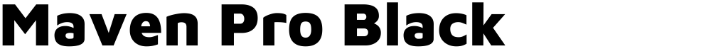 Maven Pro Black
