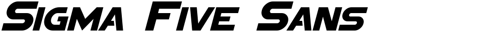 Sigma Five Sans