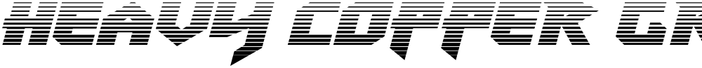Heavy Copper Gradient Italic