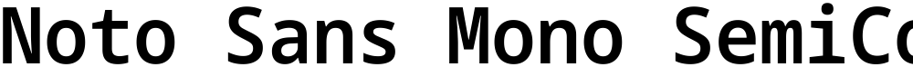 Noto Sans Mono SemiCondensed SemiBold