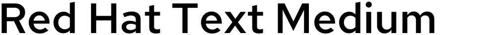 Red Hat Text Medium
