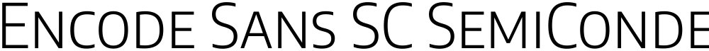 Encode Sans SC SemiCondensed Light