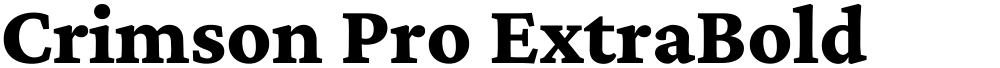 Crimson Pro ExtraBold