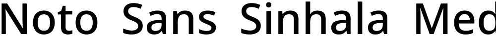 Noto Sans Sinhala Medium