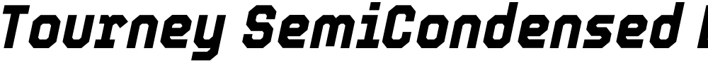 Tourney SemiCondensed Black