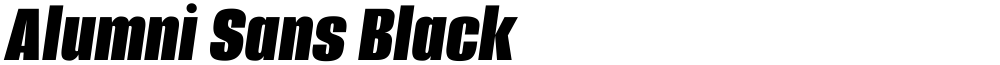 Alumni Sans Black