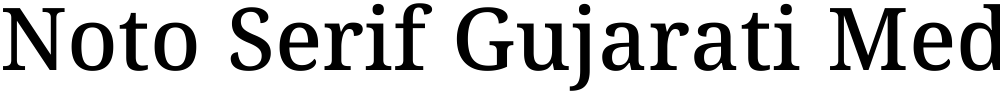 Noto Serif Gujarati Medium