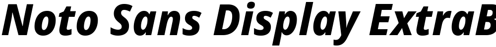 Noto Sans Display ExtraBold