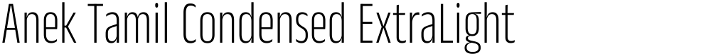 Anek Tamil Condensed ExtraLight