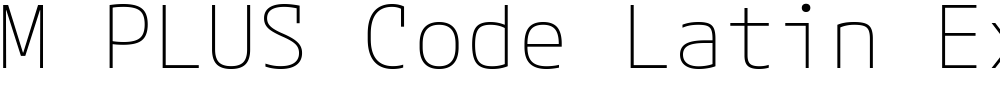 M PLUS Code Latin Expanded ExtraLight