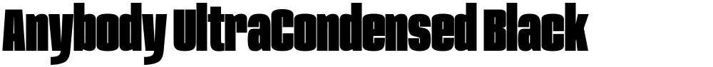 Anybody UltraCondensed Black
