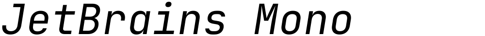 JetBrains Mono