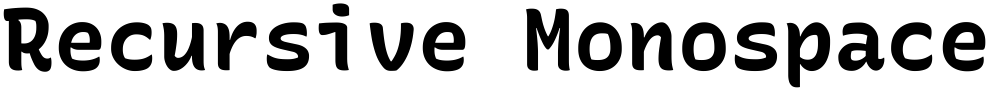 Recursive Monospace Casual