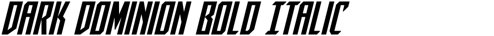 Dark Dominion Bold Italic