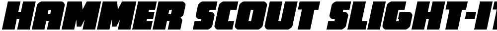 Hammer Scout Slight-Italic