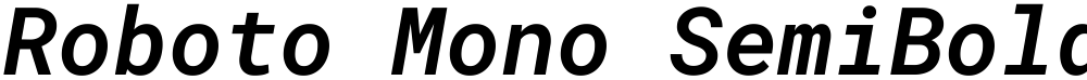 Roboto Mono SemiBold