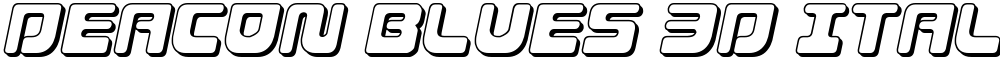 Deacon Blues 3D Italic