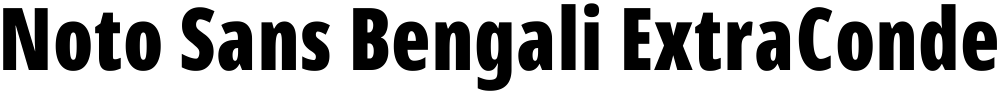 Noto Sans Bengali ExtraCondensed ExtraBold