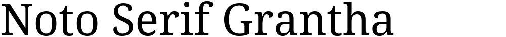 Noto Serif Grantha