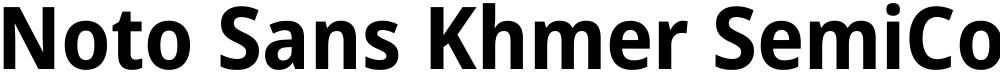 Noto Sans Khmer SemiCondensed