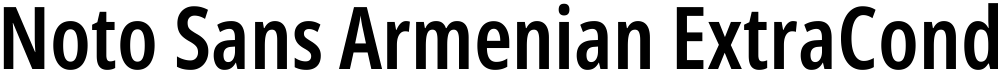 Noto Sans Armenian ExtraCondensed SemiBold