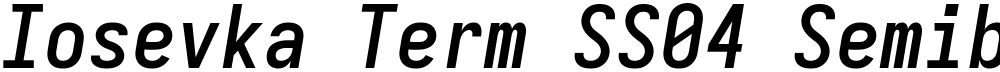 Iosevka Term SS04 Semibold