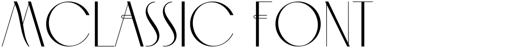 MCLASSIC FONT