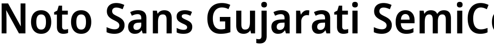 Noto Sans Gujarati SemiCondensed SemiBold