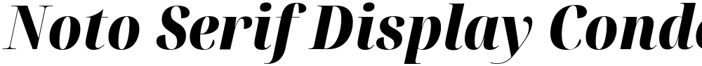 Noto Serif Display Condensed Black