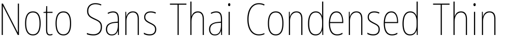 Noto Sans Thai Condensed Thin