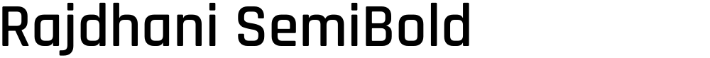 Rajdhani SemiBold
