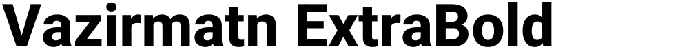Vazirmatn ExtraBold