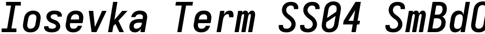 Iosevka Term SS04 SmBdObl
