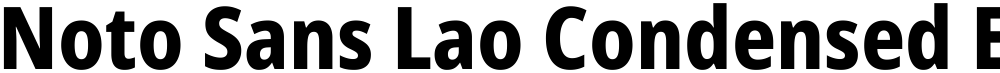 Noto Sans Lao Condensed ExtraBold