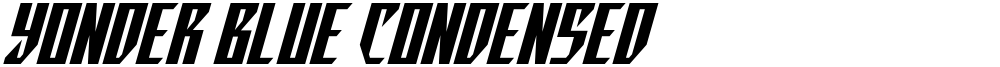 Yonder Blue Condensed