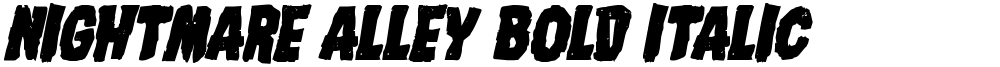 Nightmare Alley Bold Italic
