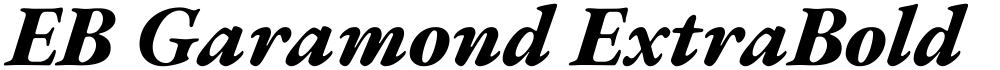 EB Garamond ExtraBold