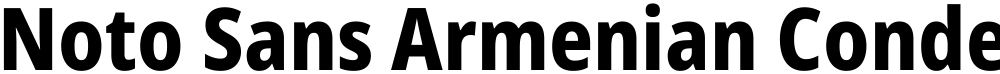 Noto Sans Armenian Condensed ExtraBold