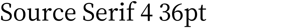 Source Serif 4 36pt