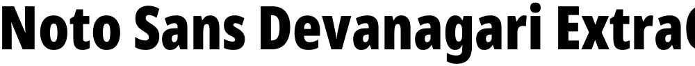Noto Sans Devanagari ExtraCondensed Black