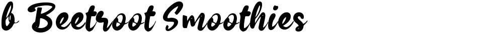 b Beetroot Smoothies