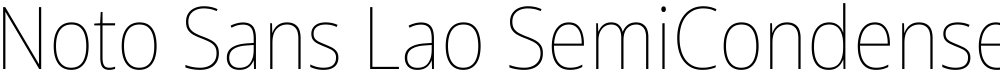 Noto Sans Lao SemiCondensed Thin