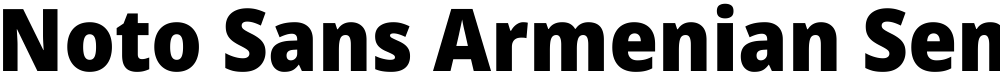Noto Sans Armenian SemiCondensed Black