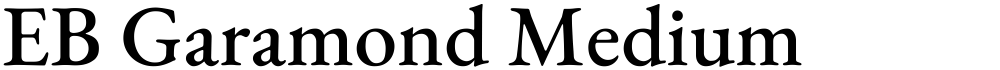 EB Garamond Medium